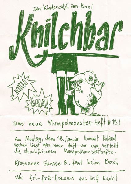 Mumpelmonster-Montag in der Knilchbar Mumpelmonster-Montag in der Knilchbar
