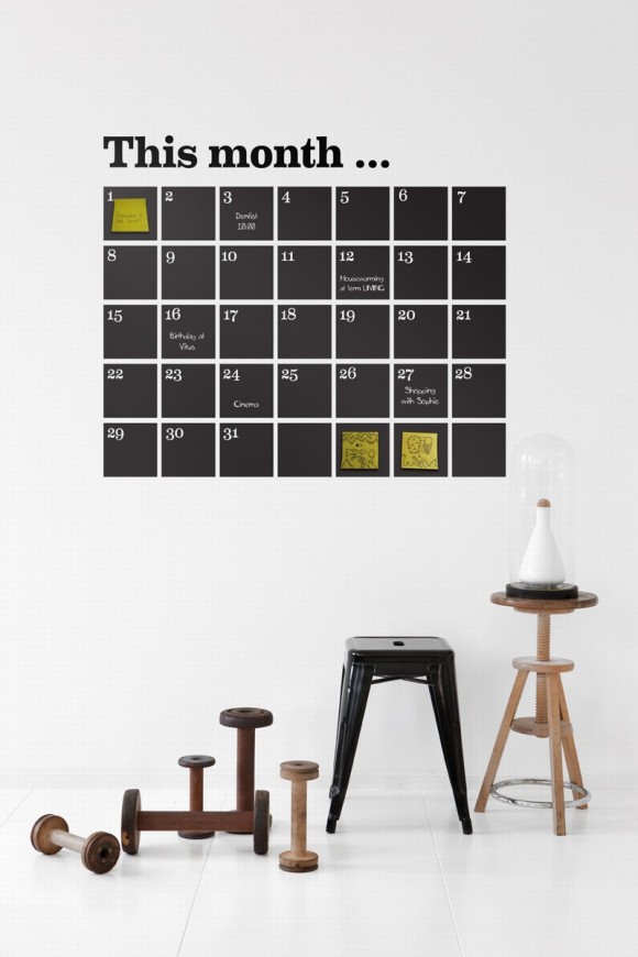 Wandsticker Kalender von ferm LIVING Wandsticker Kalender von ferm LIVING