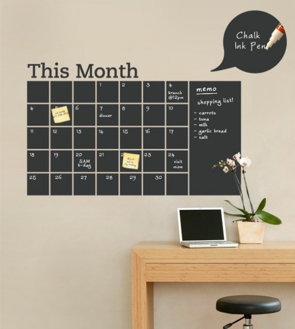 Wandsticker Kalender von SimpleShapes Wandsticker Kalender von SimpleShapes