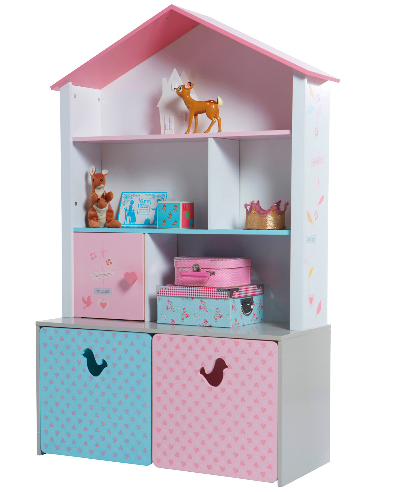 bucherregal kinderzimmer vertbaudet, regal in puppenhausform für mädchen von vertbaudet - berlinfreckles, Design ideen